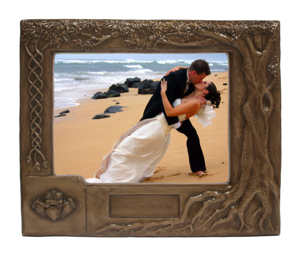 Shop online for bronze wedding picture frames handmade in Ireland by Druidcraft, a Cork based manufacturer of bronze products.